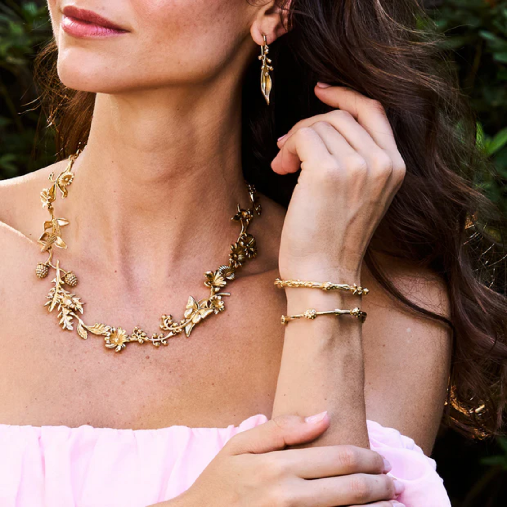 Juliska Capucine de Wulf Meadow Companions Petite Cuff Gold
