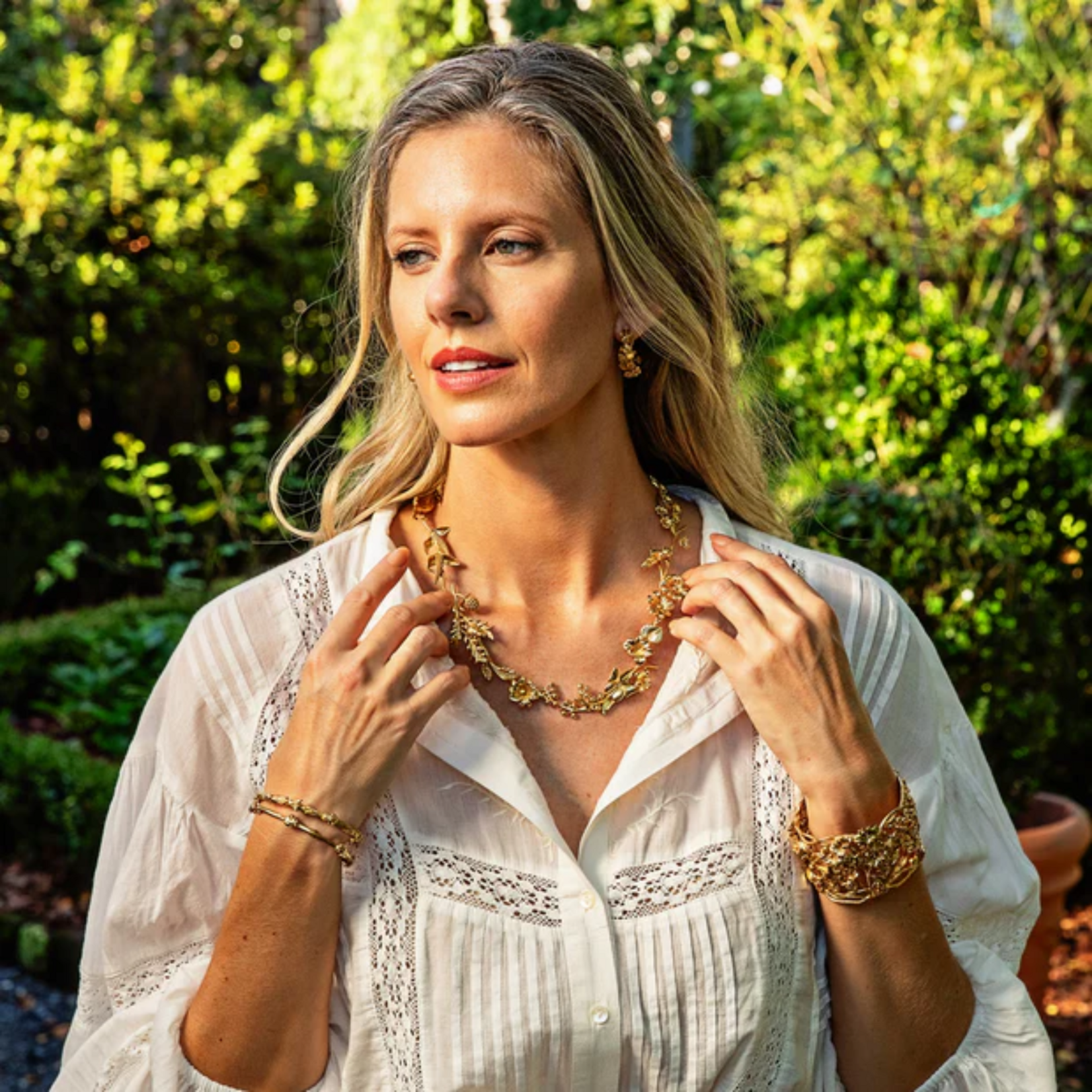 Juliska Capucine de Wulf Meadow Companions Petite Cuff Gold