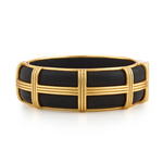 Capucine de Wulf Gaia Hinged Bangle Ebony S/M