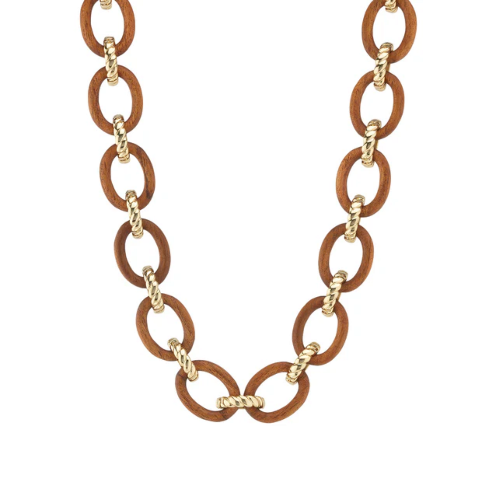 Capucine De Wulf Earth Goddess Link Necklace Teak
