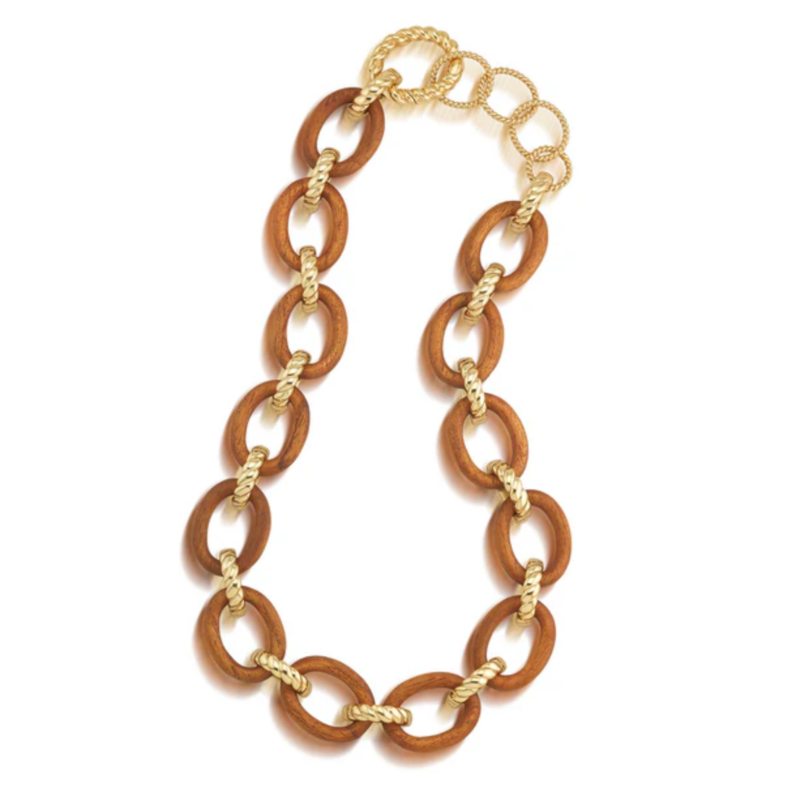 Capucine De Wulf Earth Goddess Link Necklace Teak