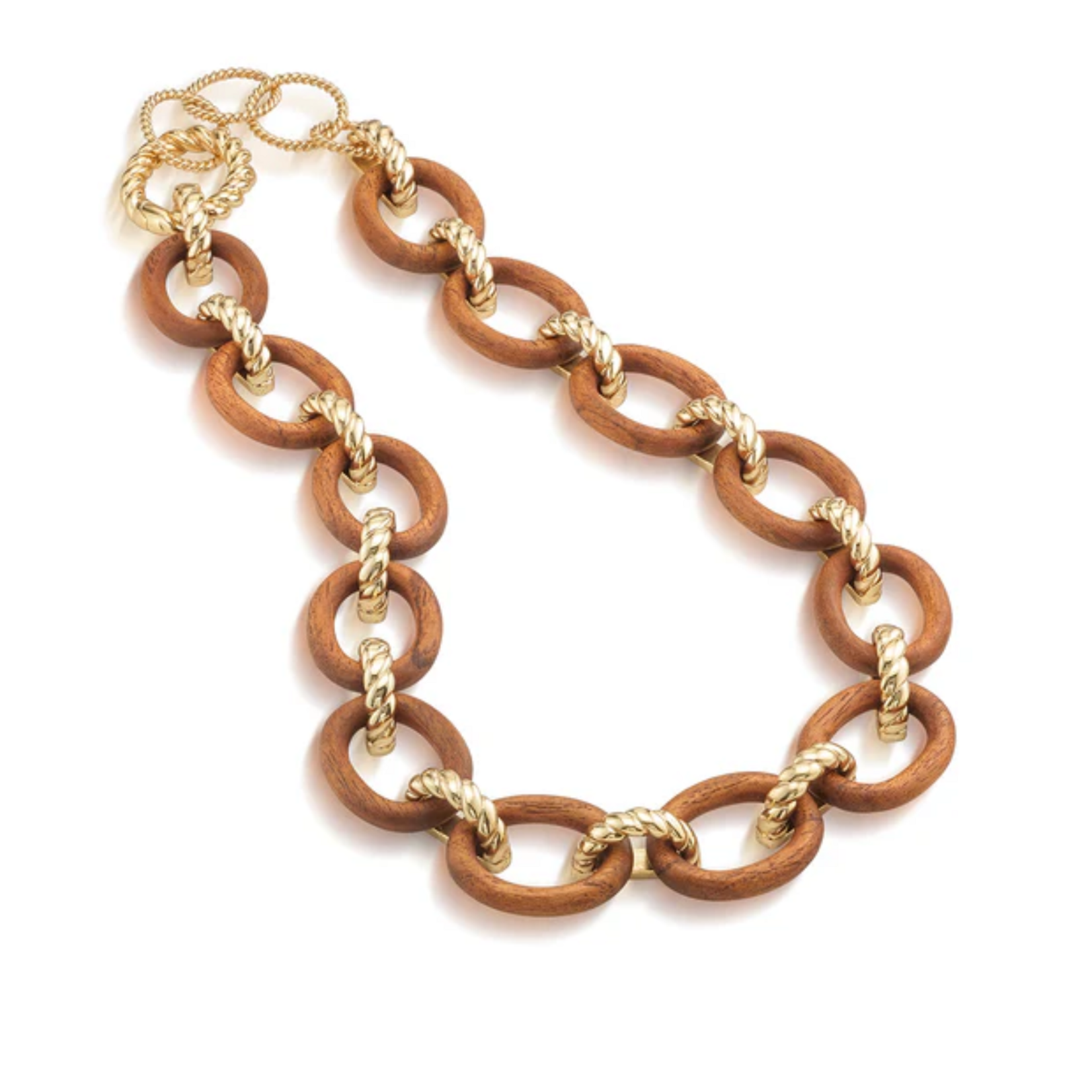 Capucine De Wulf Earth Goddess Link Necklace Teak