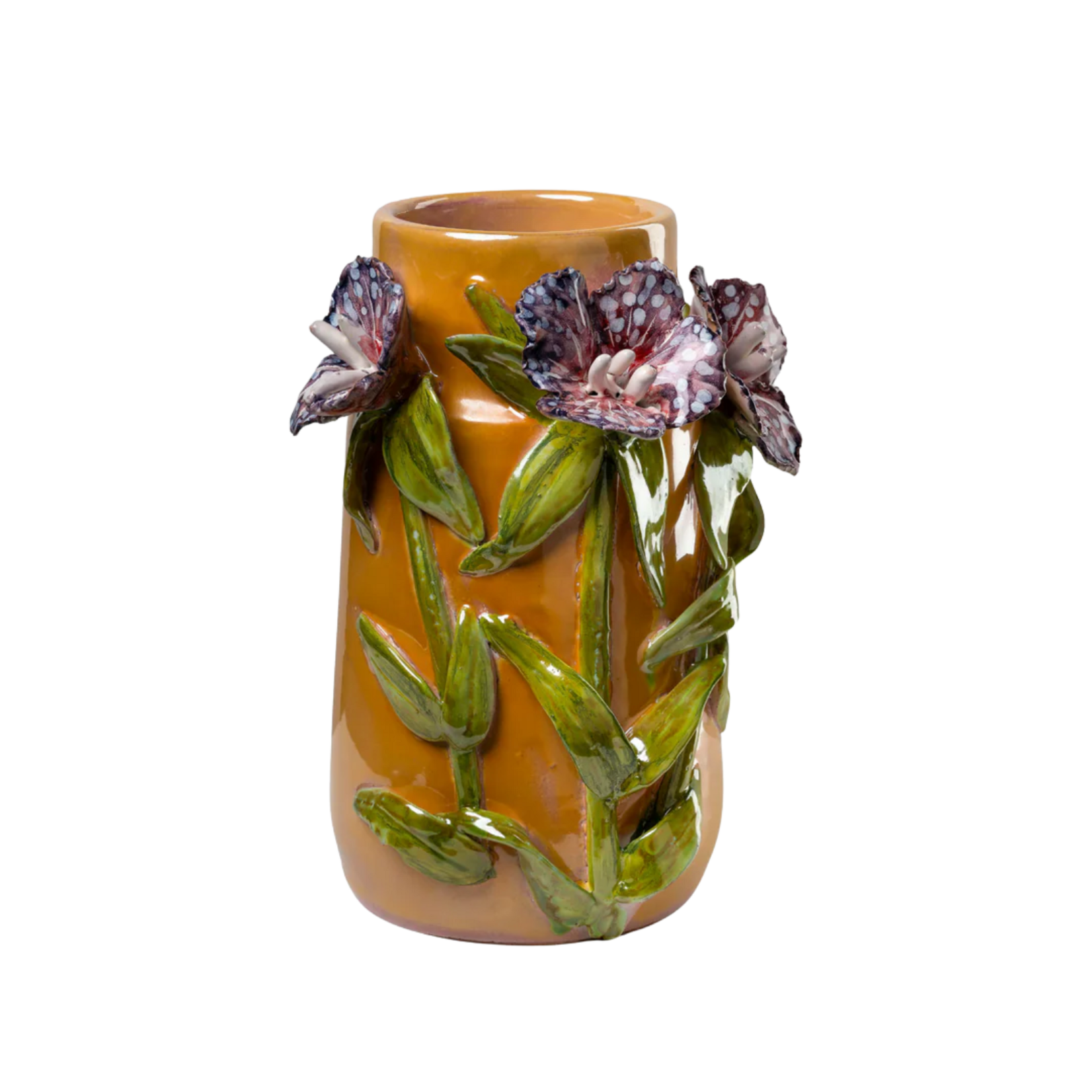 Vase Mango with Lavender Flowers