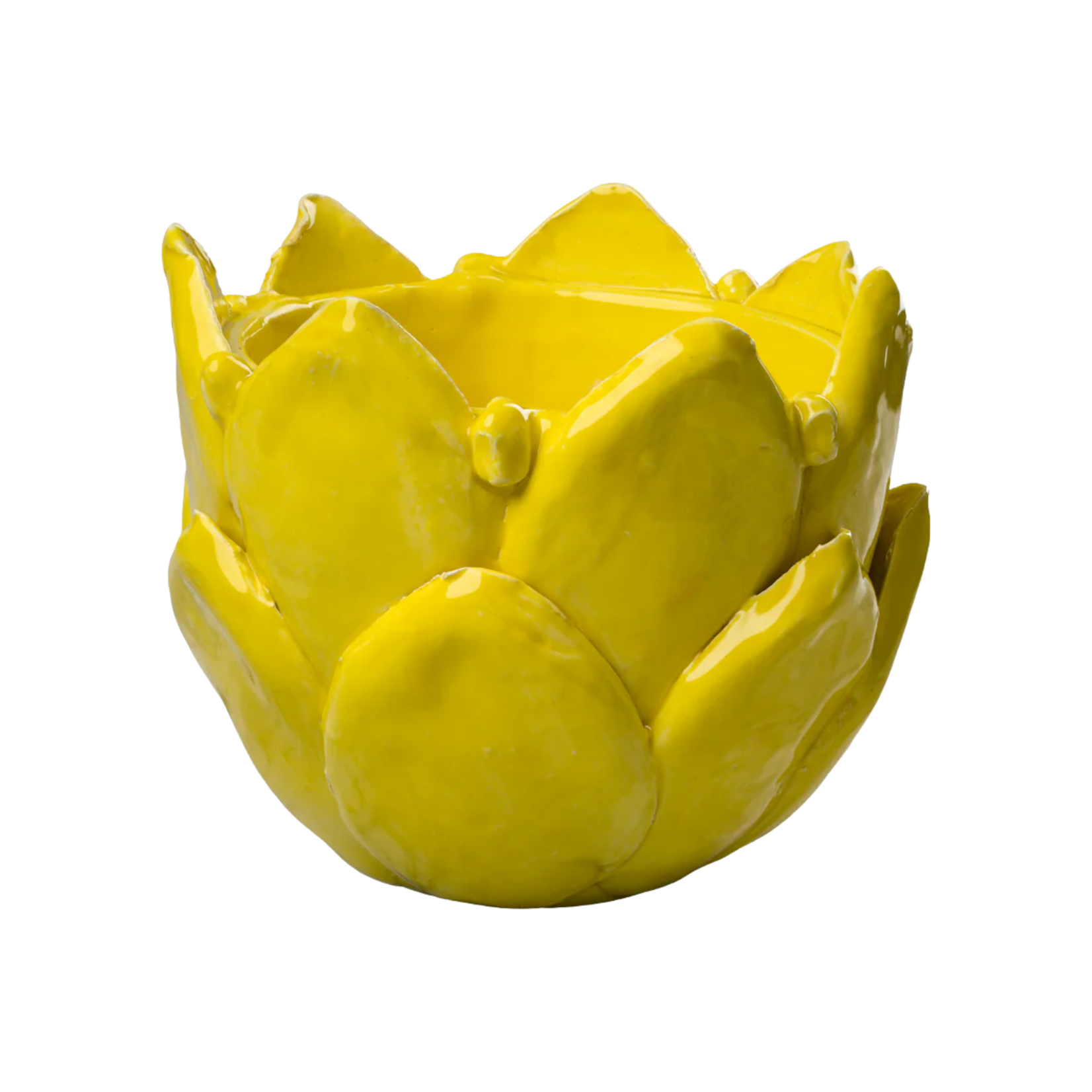 Yellow Artichoke Cachepot