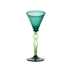 Abigails Palazzo Conical Wine Glass Turquoise & Green