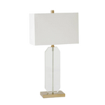 Global Views Emma Crystal Table Lamp Gold