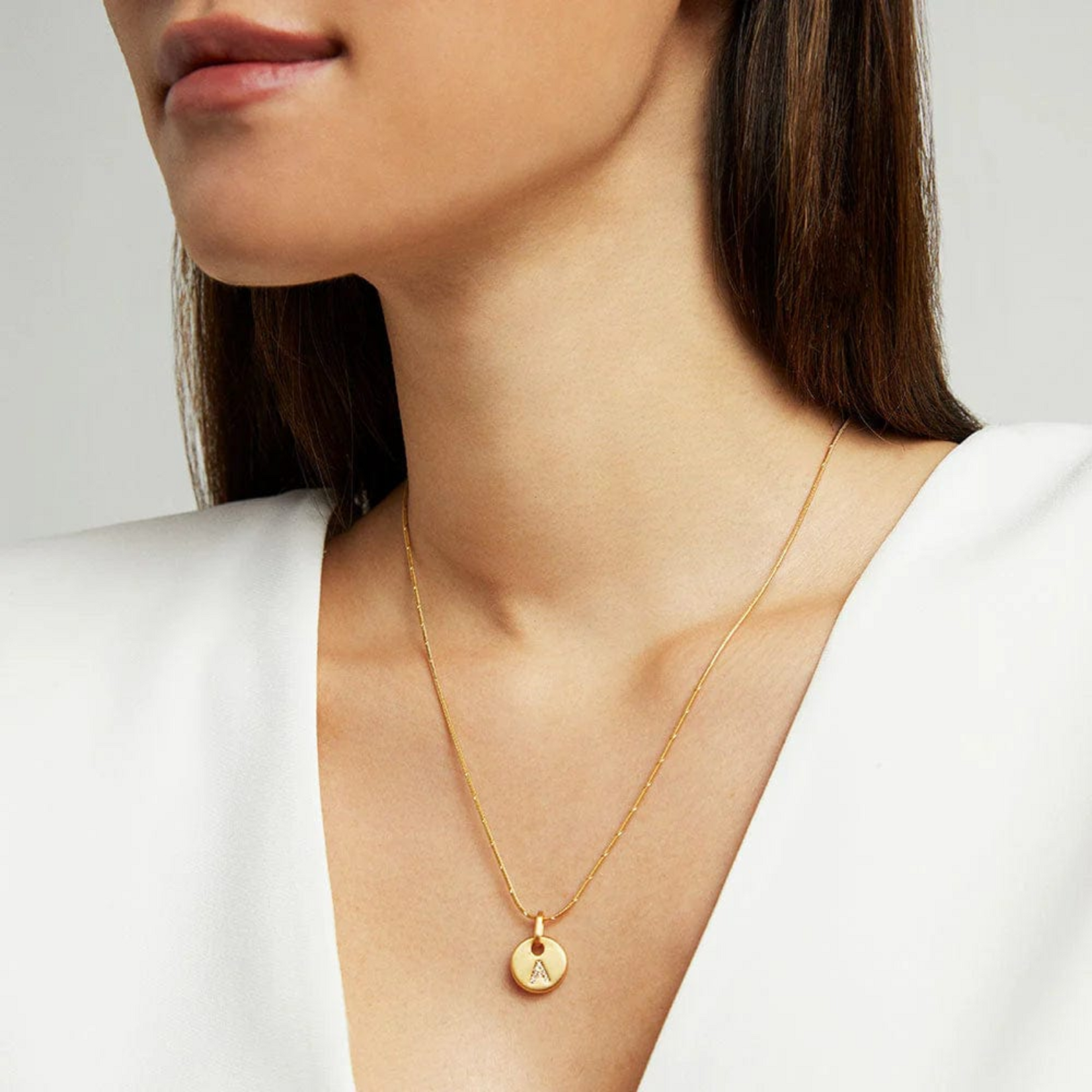 Dean Davidson Pave Initial Pendant Necklace