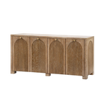 Arcadia 4-Door Cabinet Soft Glow Oak
