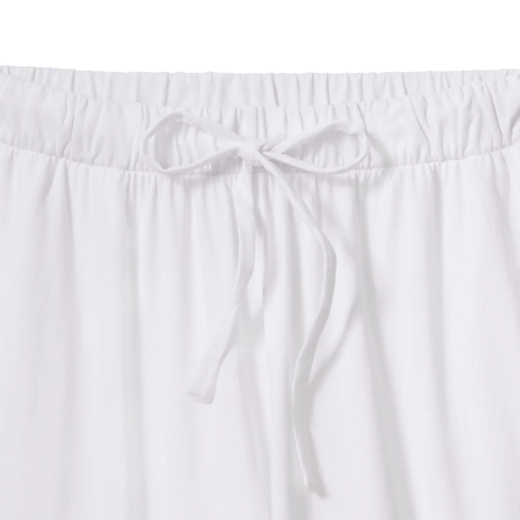 Women's Olivia Wide Leg Pajama Set in White