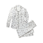 Women's Silk Pajama in Parisian Toile