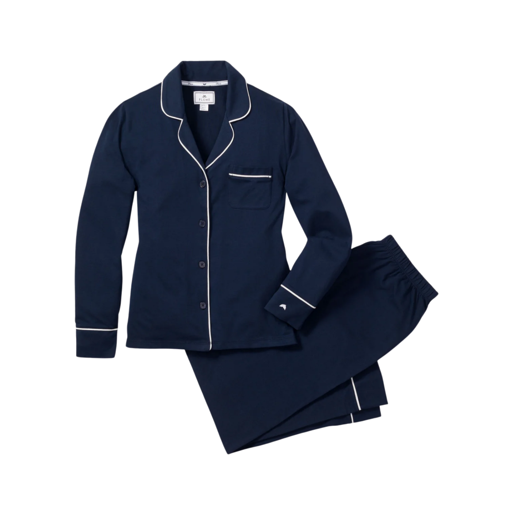 Women's Pima Pajama Set Navy