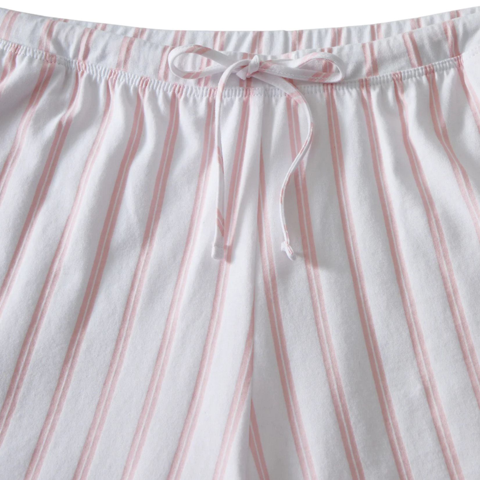Women's Pima Olivia Short Set in Pink Stripes