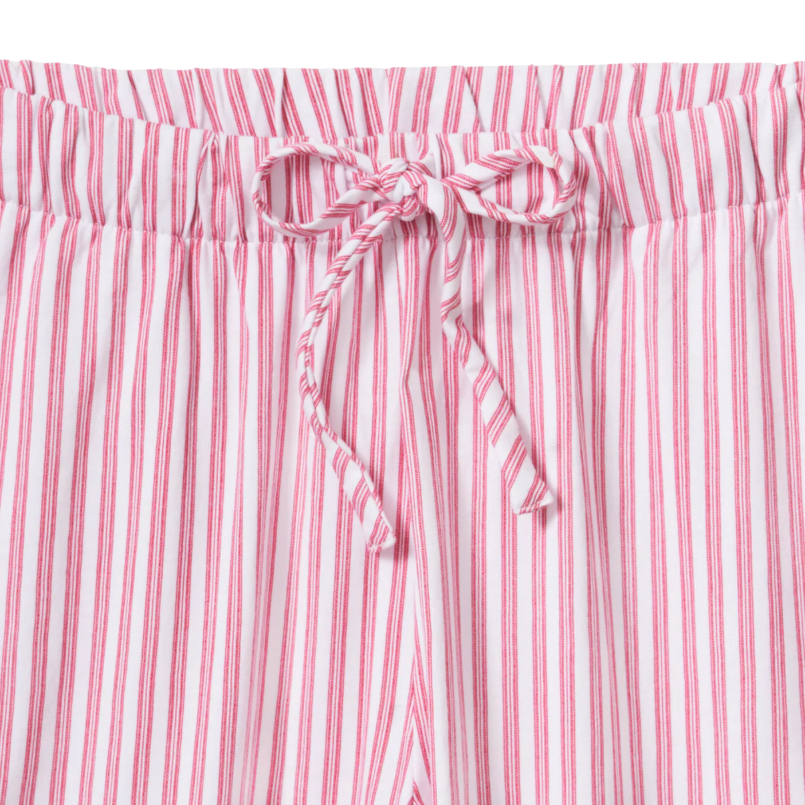 Women's Pima Olivia Wide Leg Pajama Set in Antique Red Ticking