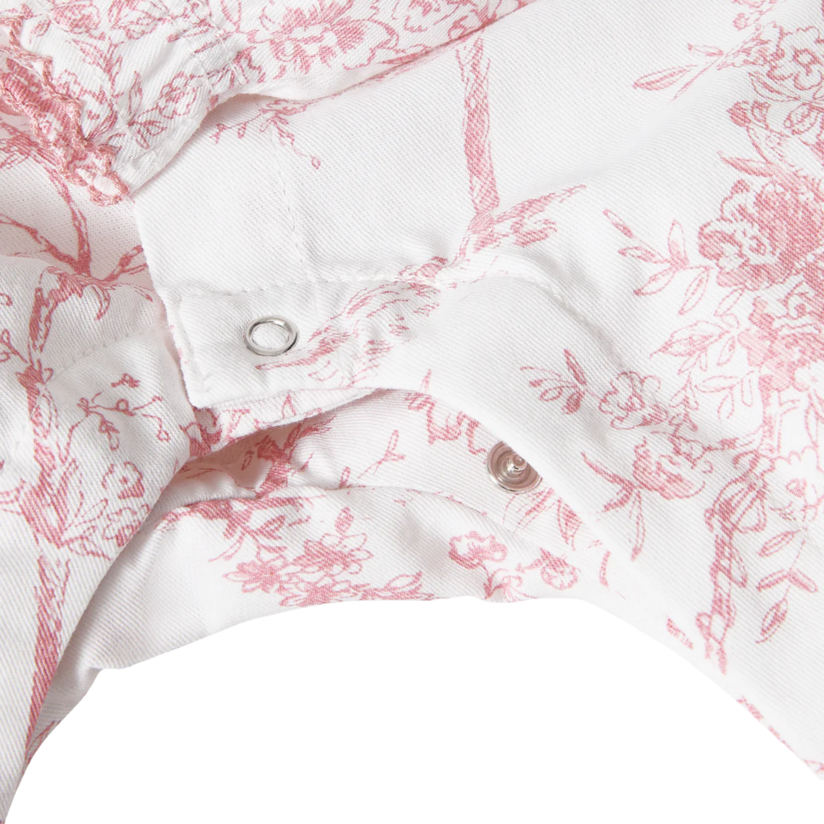 Twill Madeline Romper Pink Timeless Toile