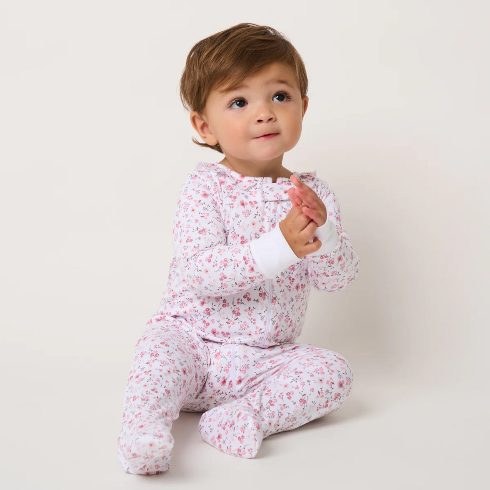 Pima Snug Fit Romper in Dorset Floral