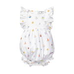Twill Ruffled Romper Birthday Wishes