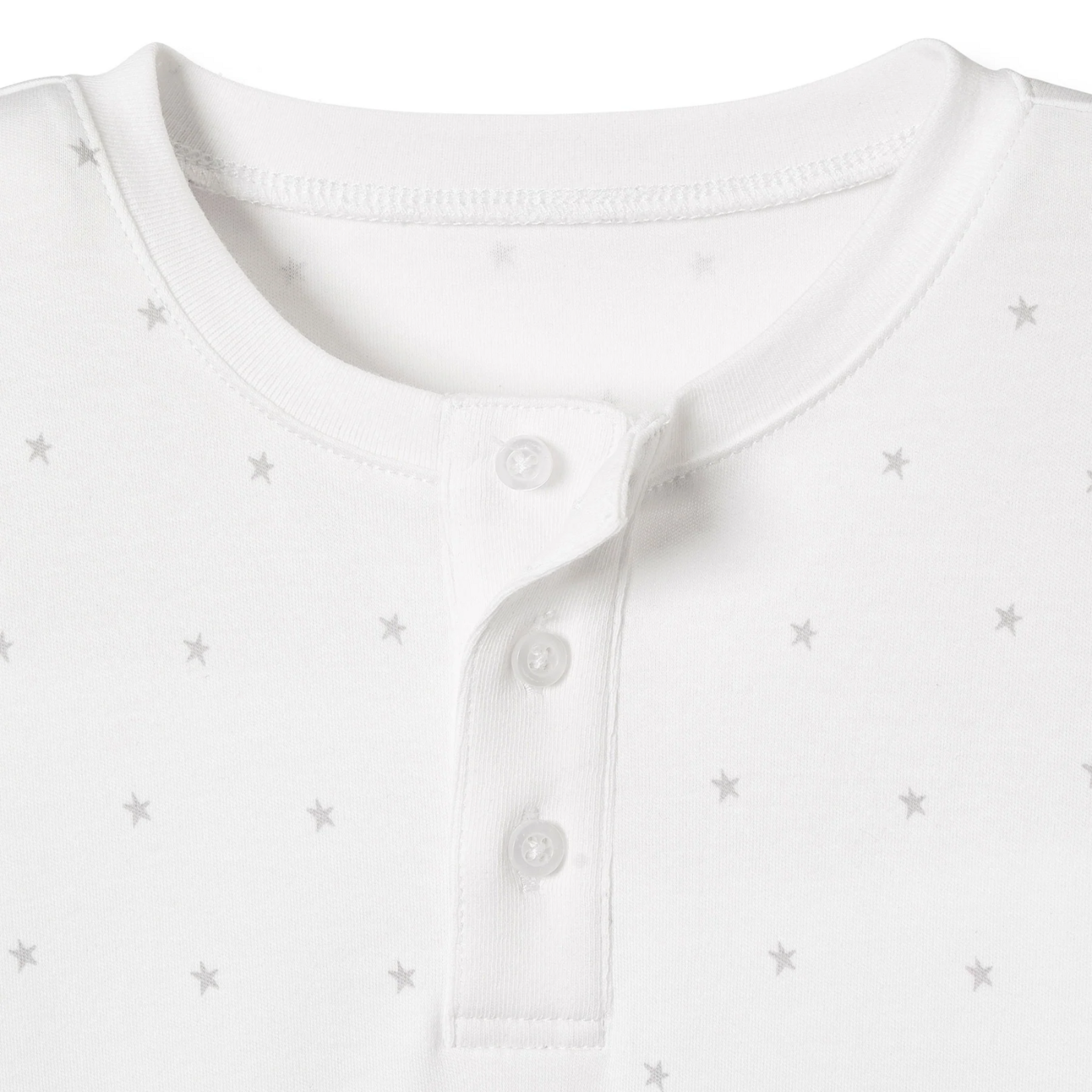 Pima Snug Fit Romper Gray Stars