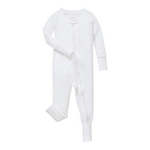 Pima Peekaboo Romper Grey Stars