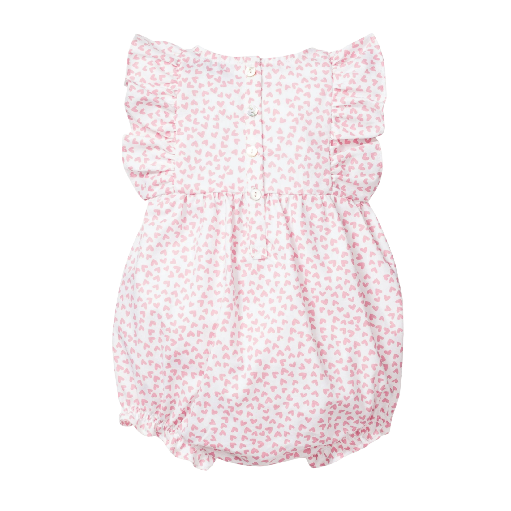 Twill Ruffled Romper Sweethearts