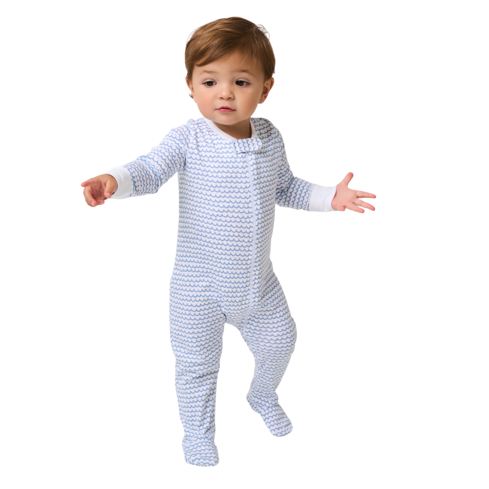 Pima Snug Fit Romper in La Mer
