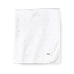 Pima Baby Blanket in Grey Stars