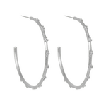 Sylvie Hoop Earrings Silver