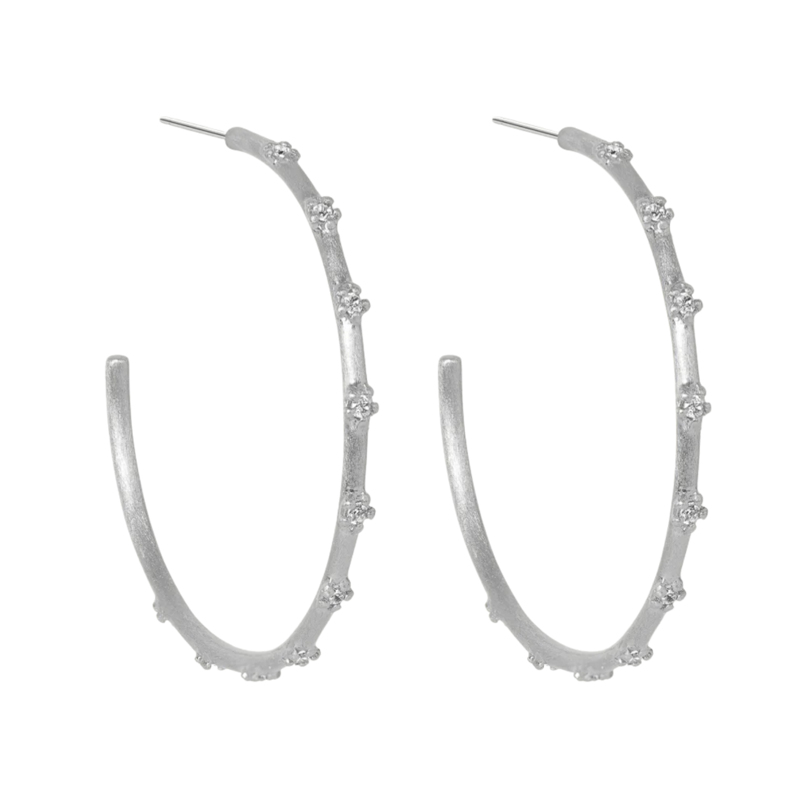 Sylvie Hoop Earrings Silver