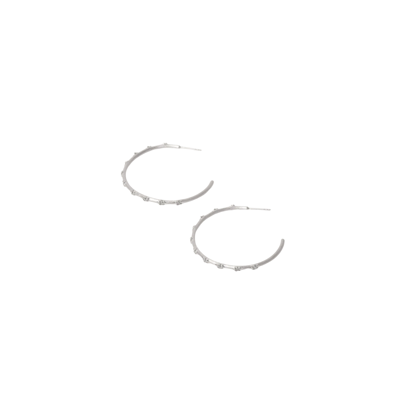 Sylvie Hoop Earrings Silver