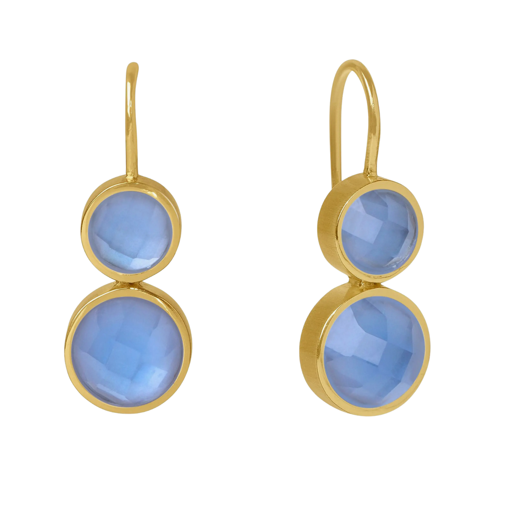 Mini Tulum Droplet Earring Iridescent Midnight Blue