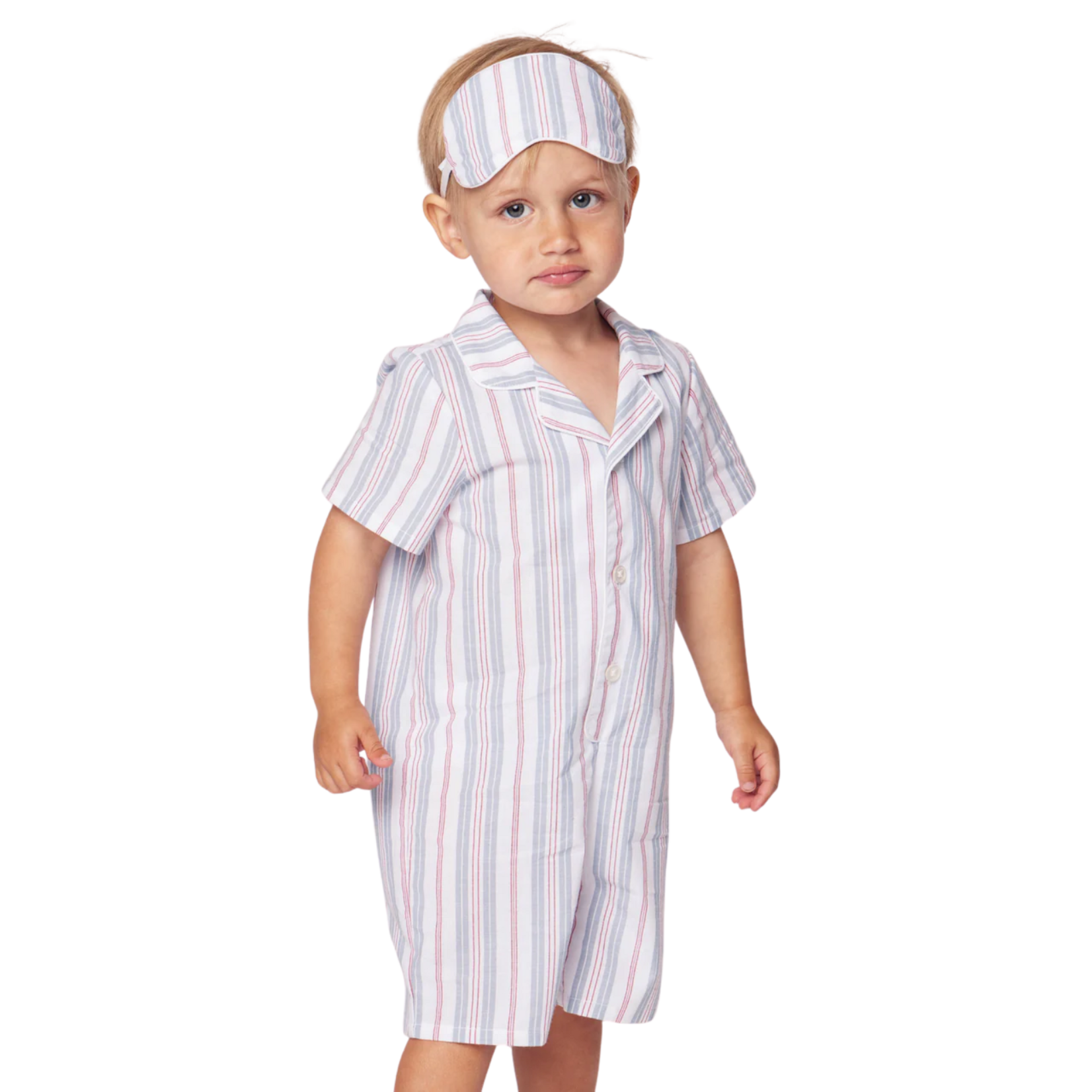 Twill Summer Romper Vintage French Stripes