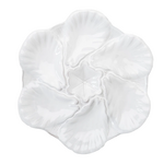 Abigails Fleur De Lis White Oyster Plate