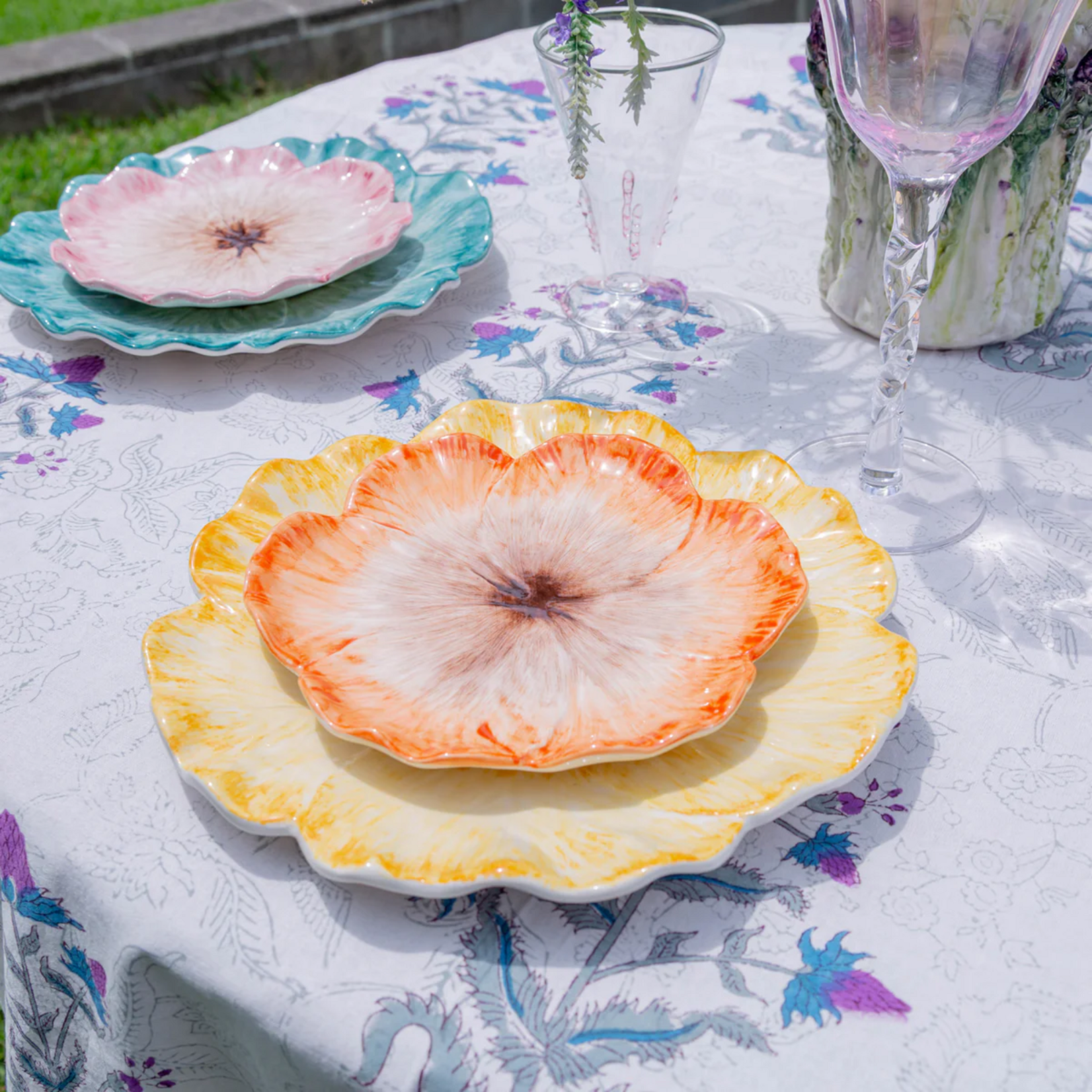 Elisabetta Flower Dessert Plate