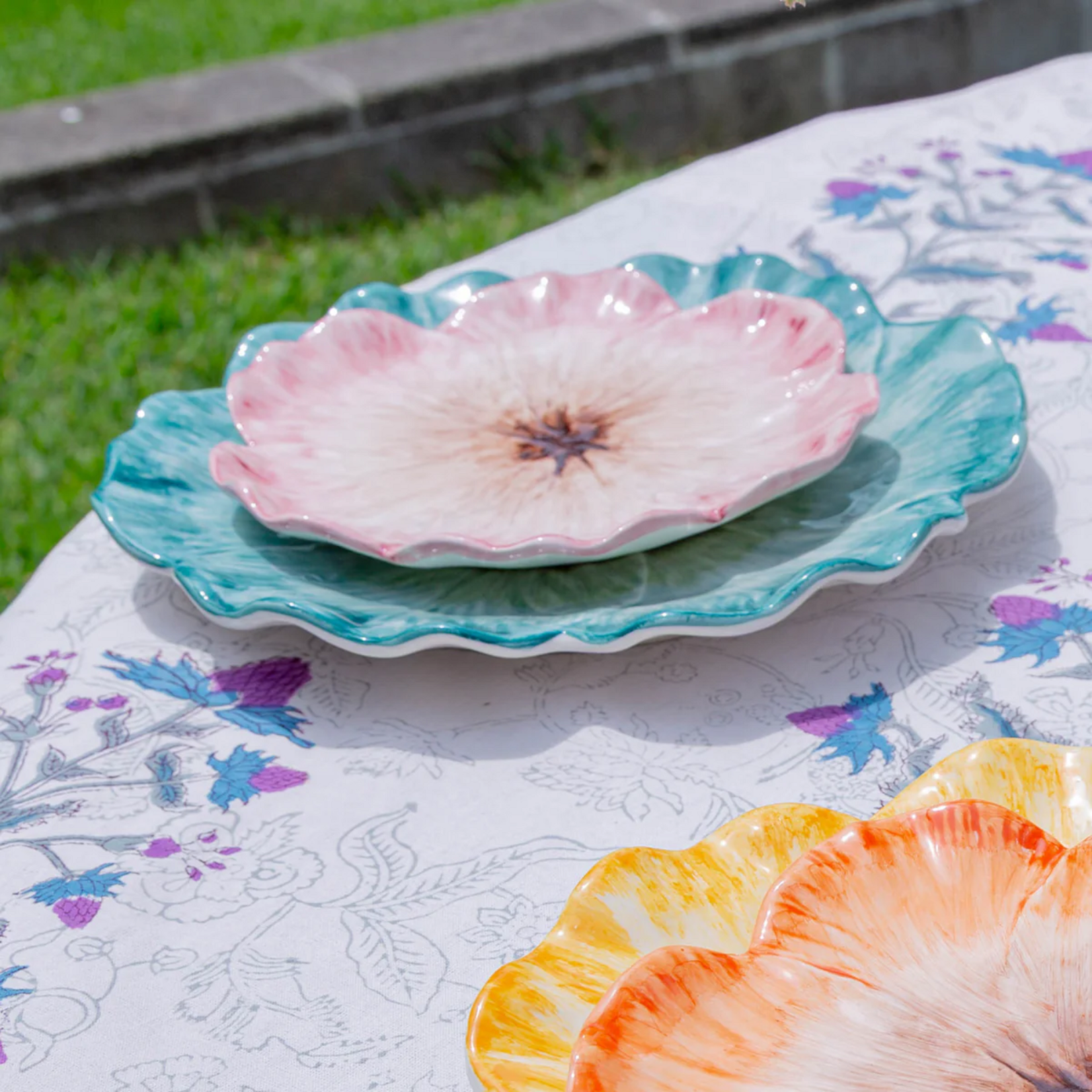 Elisabetta Flower Dessert Plate