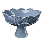Foliage Footed Compote Periwinkle