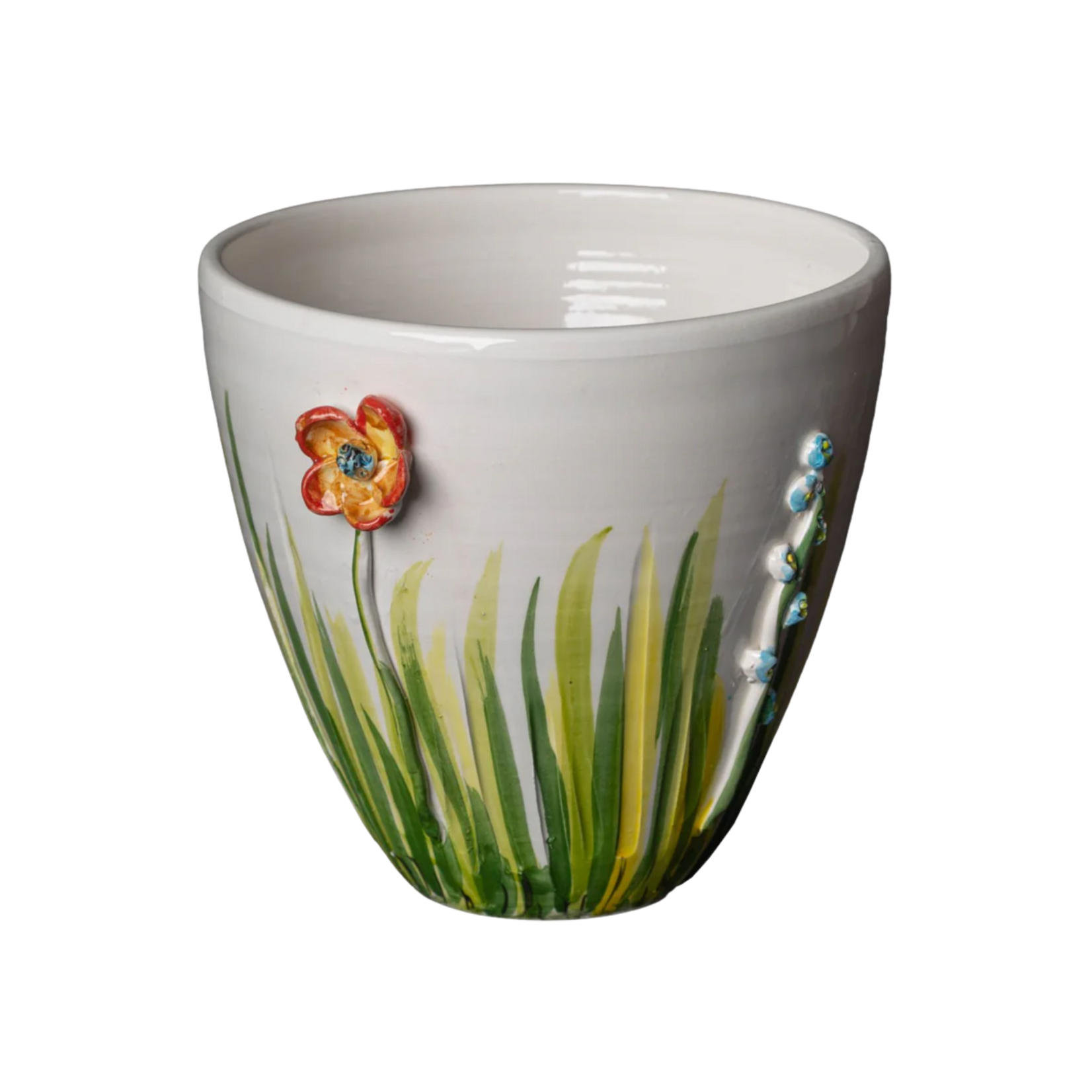 Abigails Colorful Flower Cachepot
