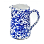 Taverna Speckled Pitcher Cobalt & White