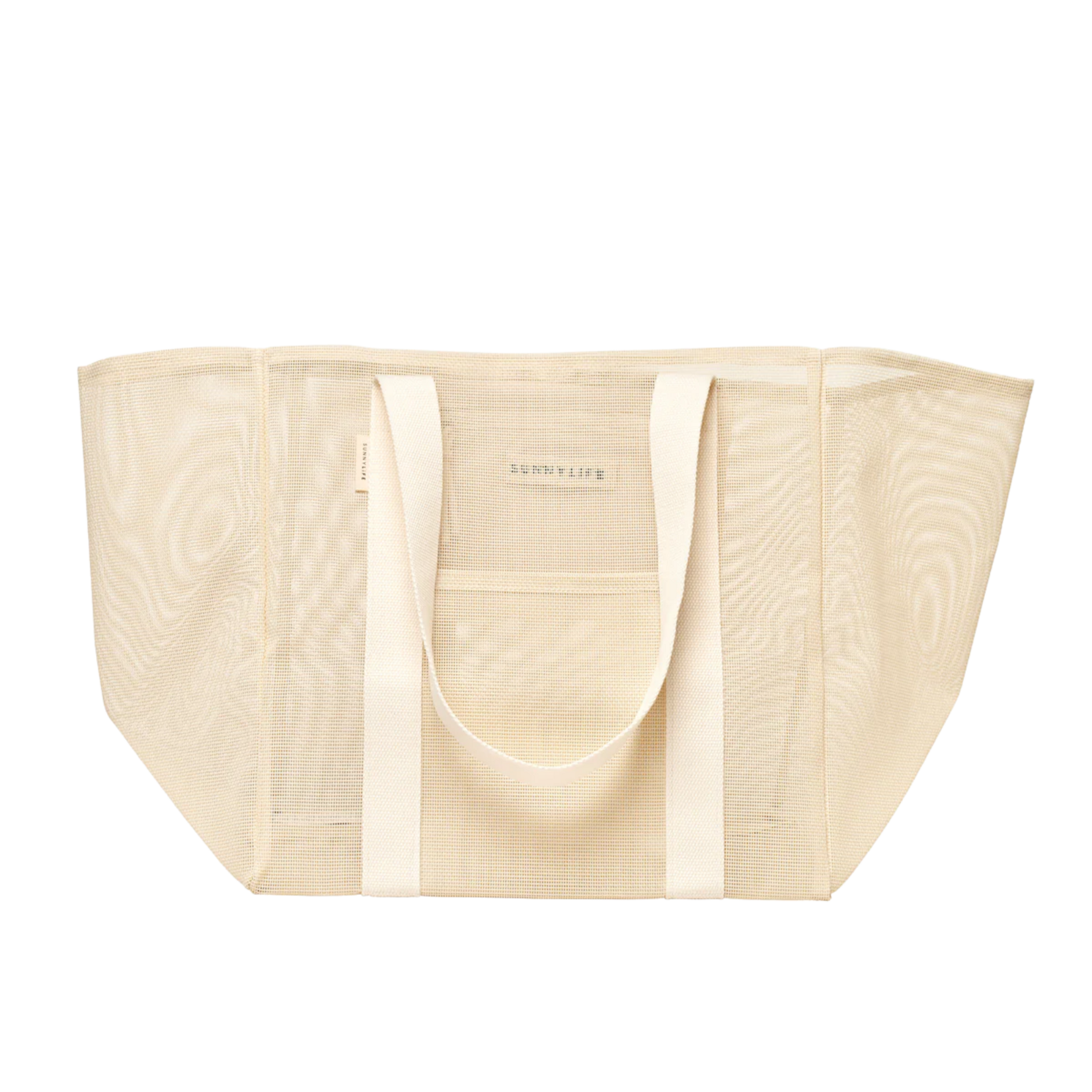 SunnyLife Mesh Beach Tote Bag Oyster Cream