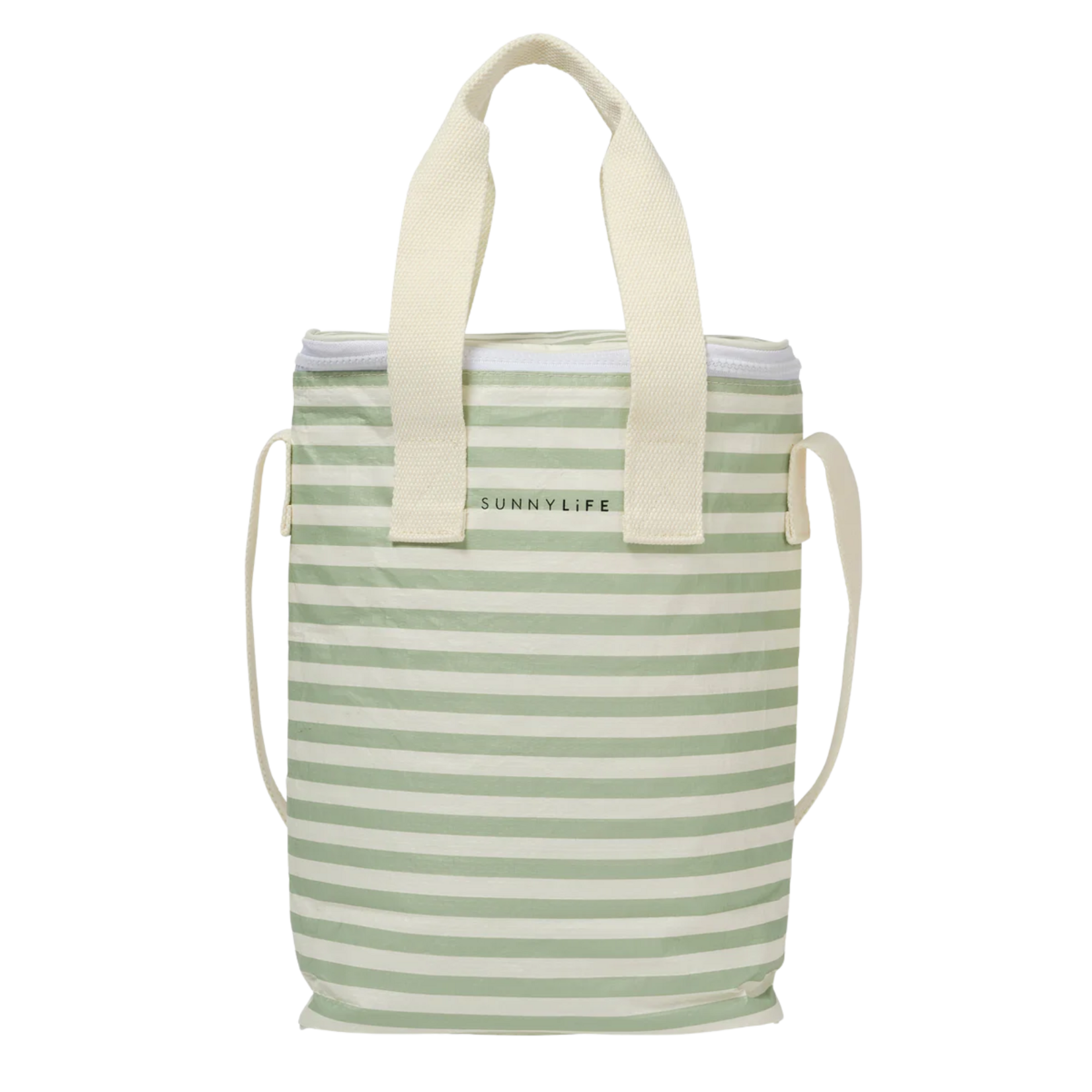 SunnyLife Light Cooler Drinks Bag Sea Sage Stripe