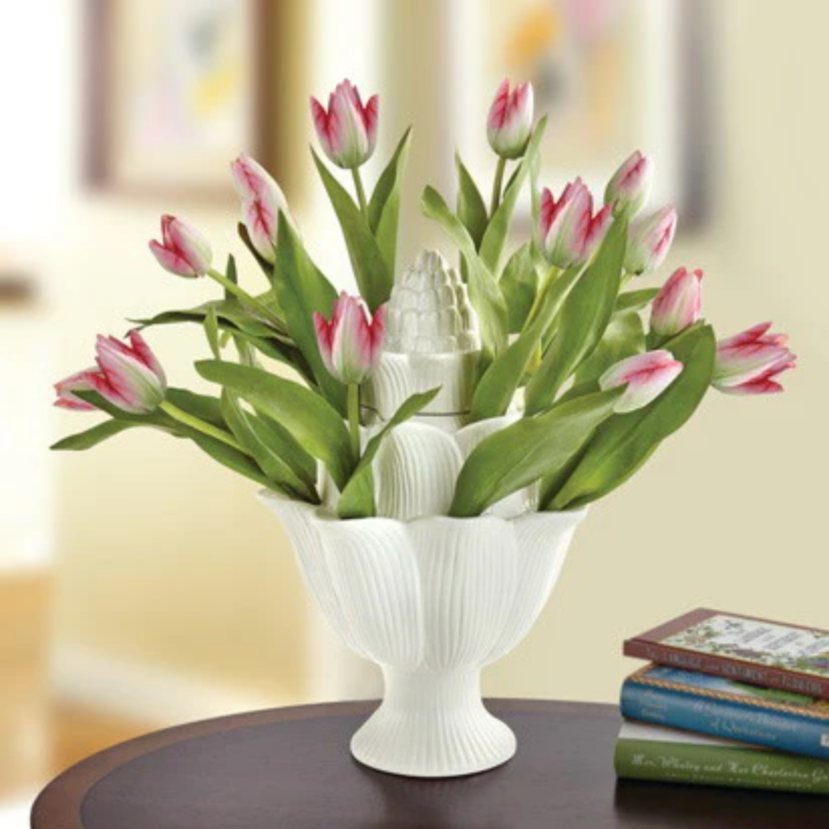 Abigails Tulipiere Artichoke white small