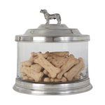Match Glass Cookie Jar with Dog Finial