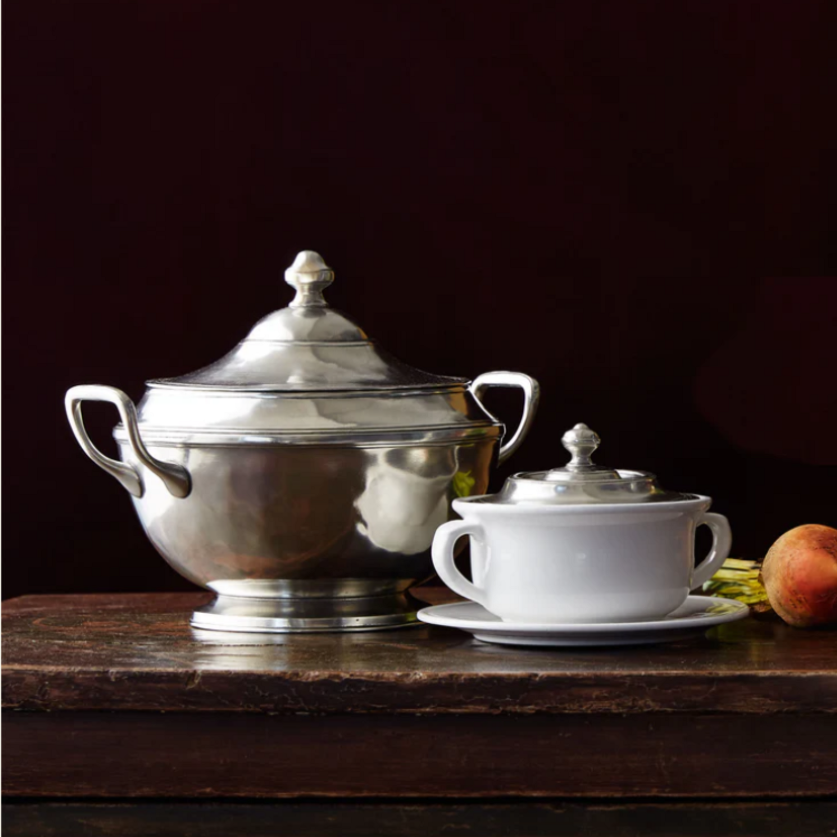 Match Convivio Covered Soup Bowl w/ Plate