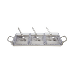 Match Crudité Tray with 3 Gabriella Forks