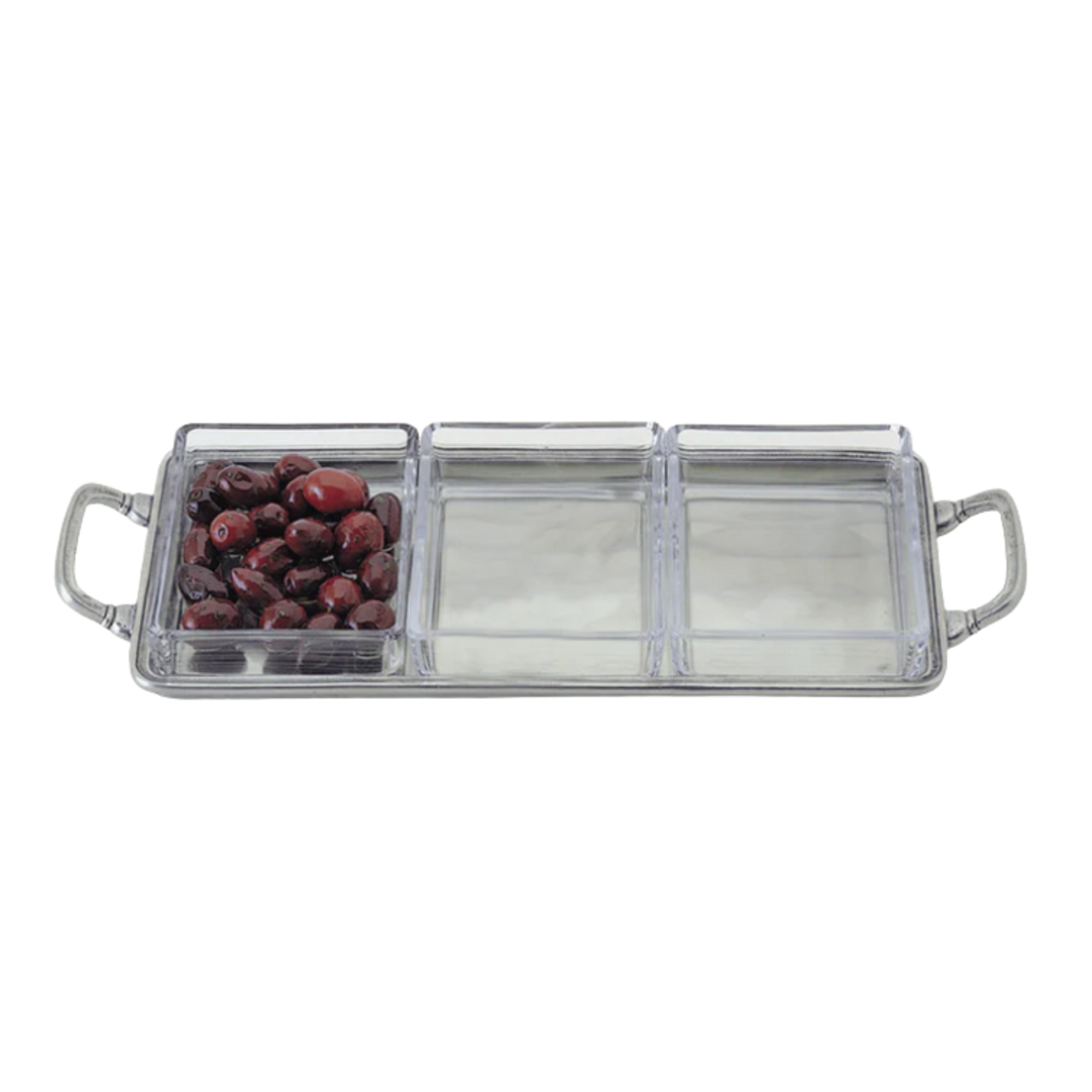Match Crudité Tray with 3 Gabriella Forks