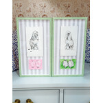 (SOLD) Poodle Diptych