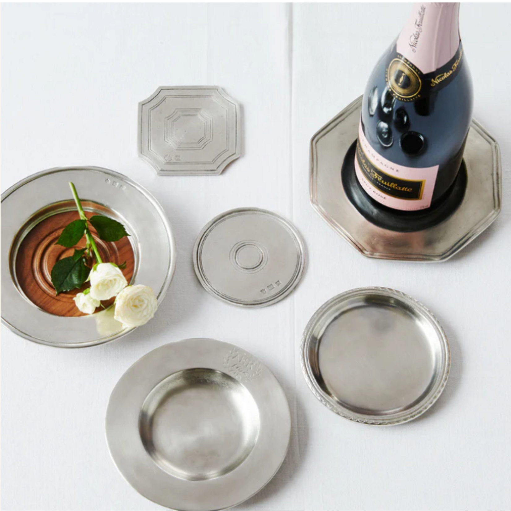 Match Bottle Coaster with Wood Insert