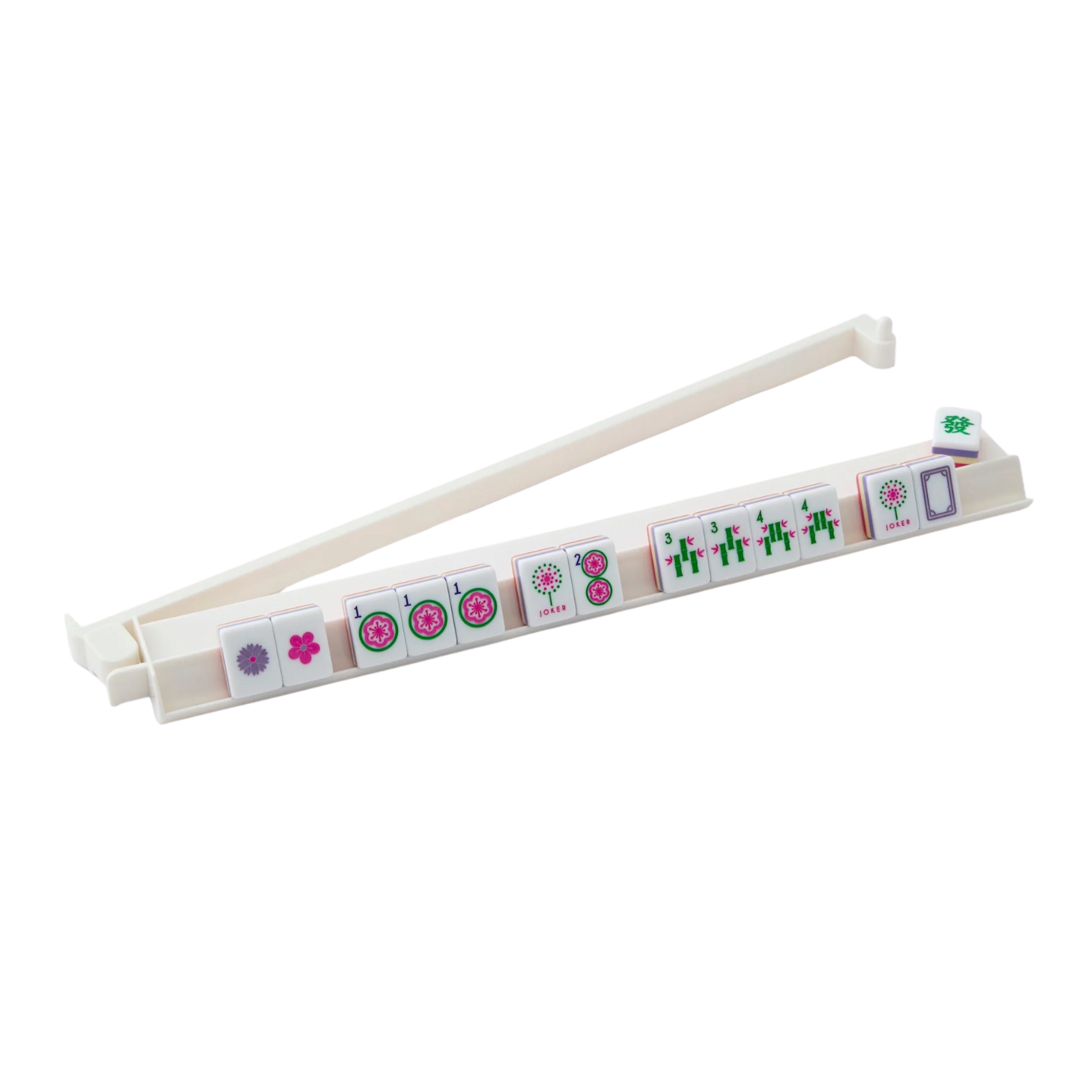 Oh My Mahjong White  Acrylic Rack and Pusher Set