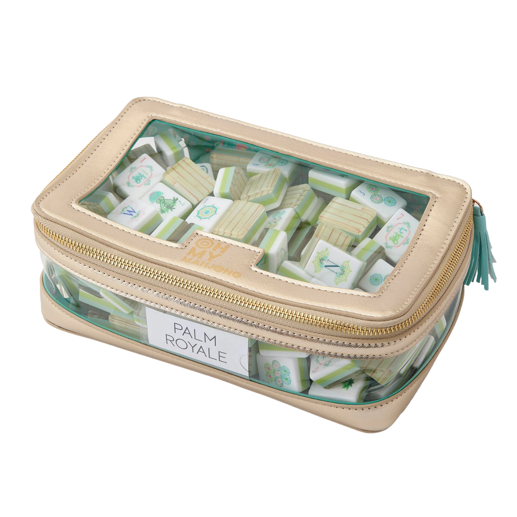 Oh My Mahjong Gold Tile Storage Bag