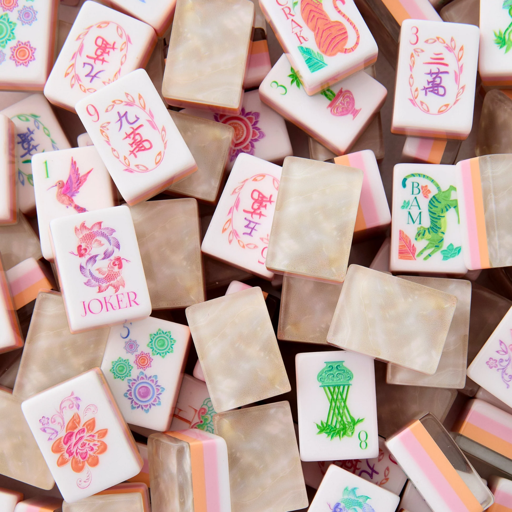 Oh My Mahjong Pearlescent Mahjong Tiles