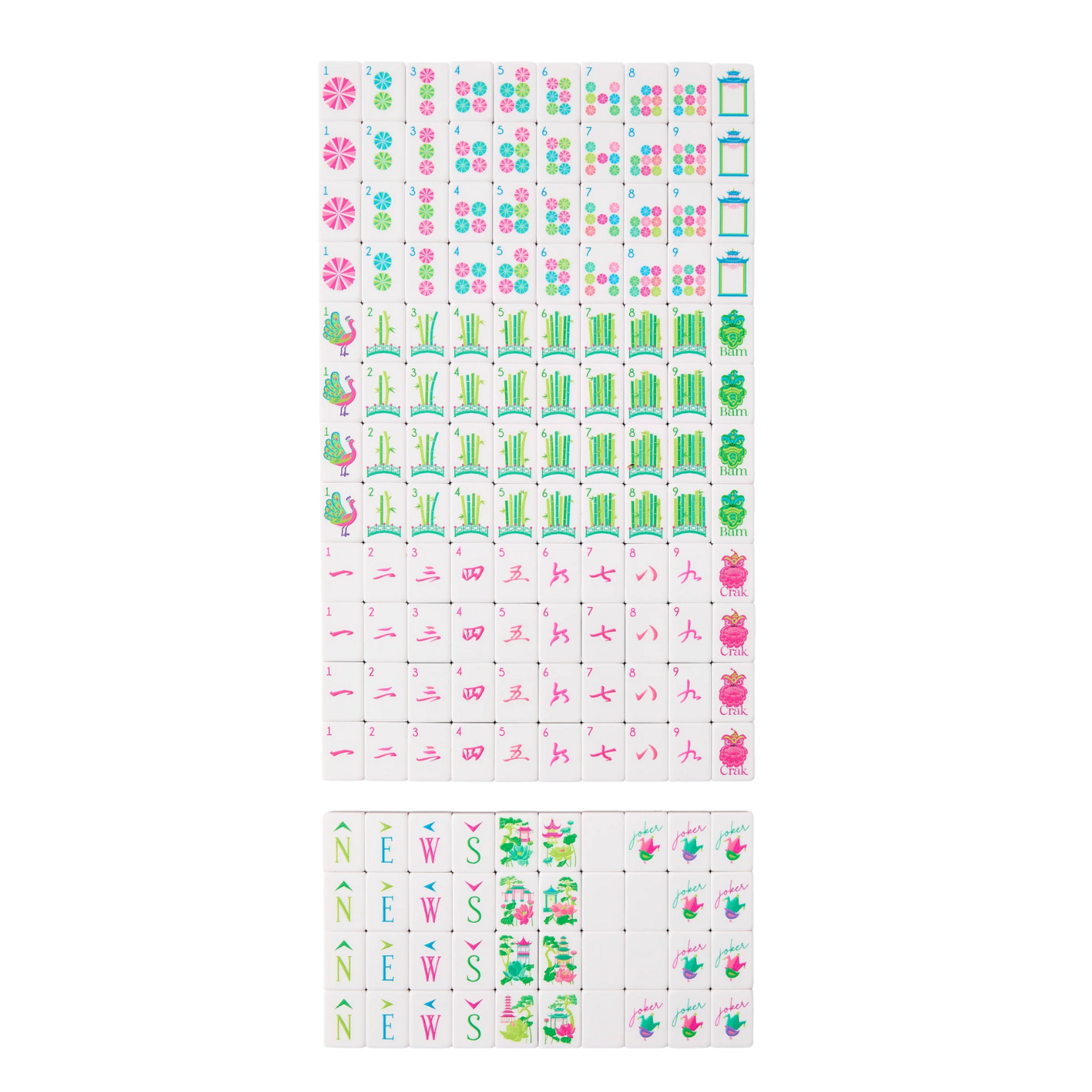 Oh My Mahjong Glow Wild Mahjong Tiles