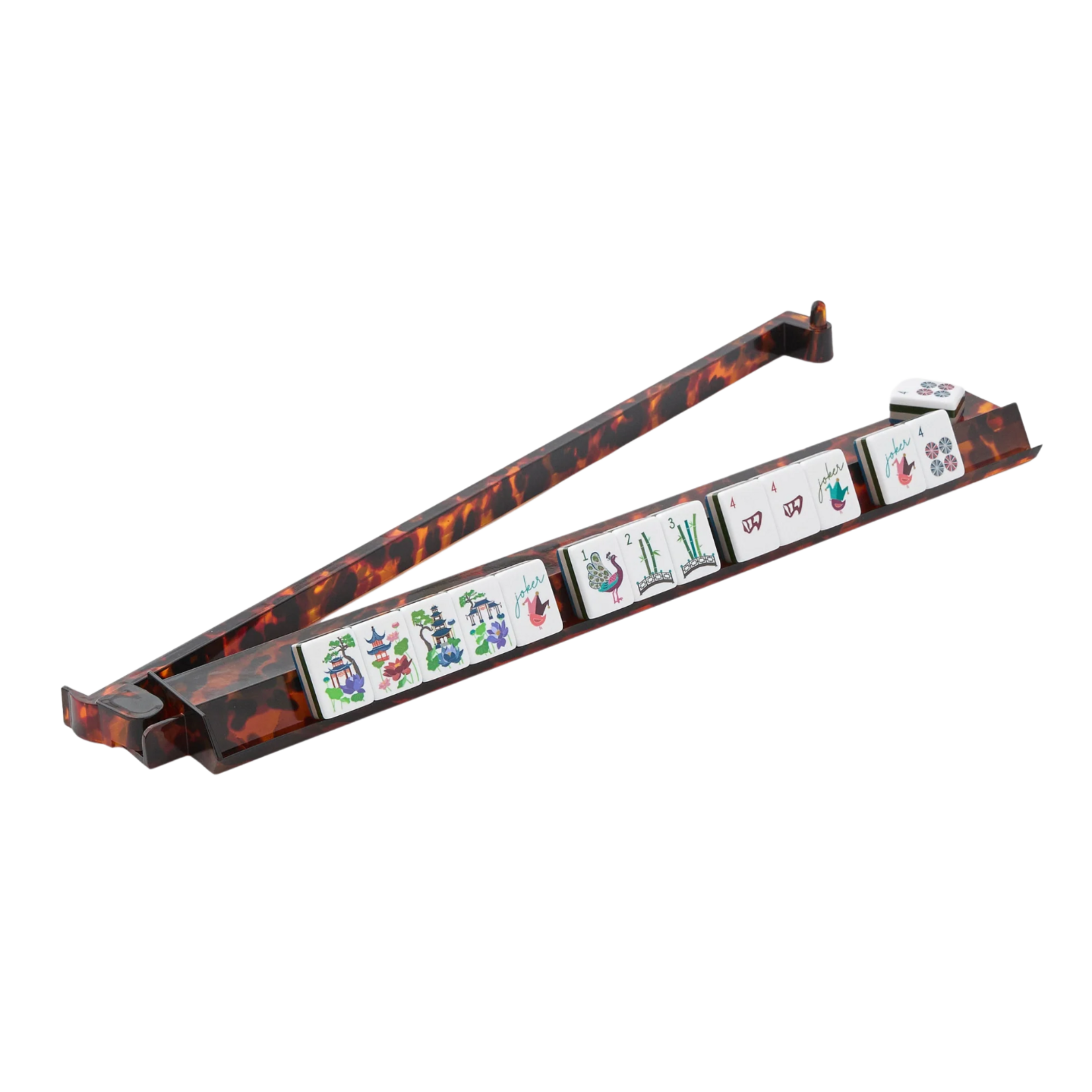 Oh My Mahjong Tortoise Shell Rack Pusher Set